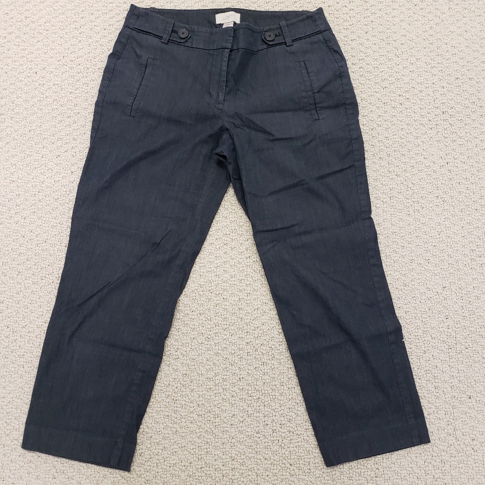 Loft Ann Taylor charcoal dress pants slacks size 2